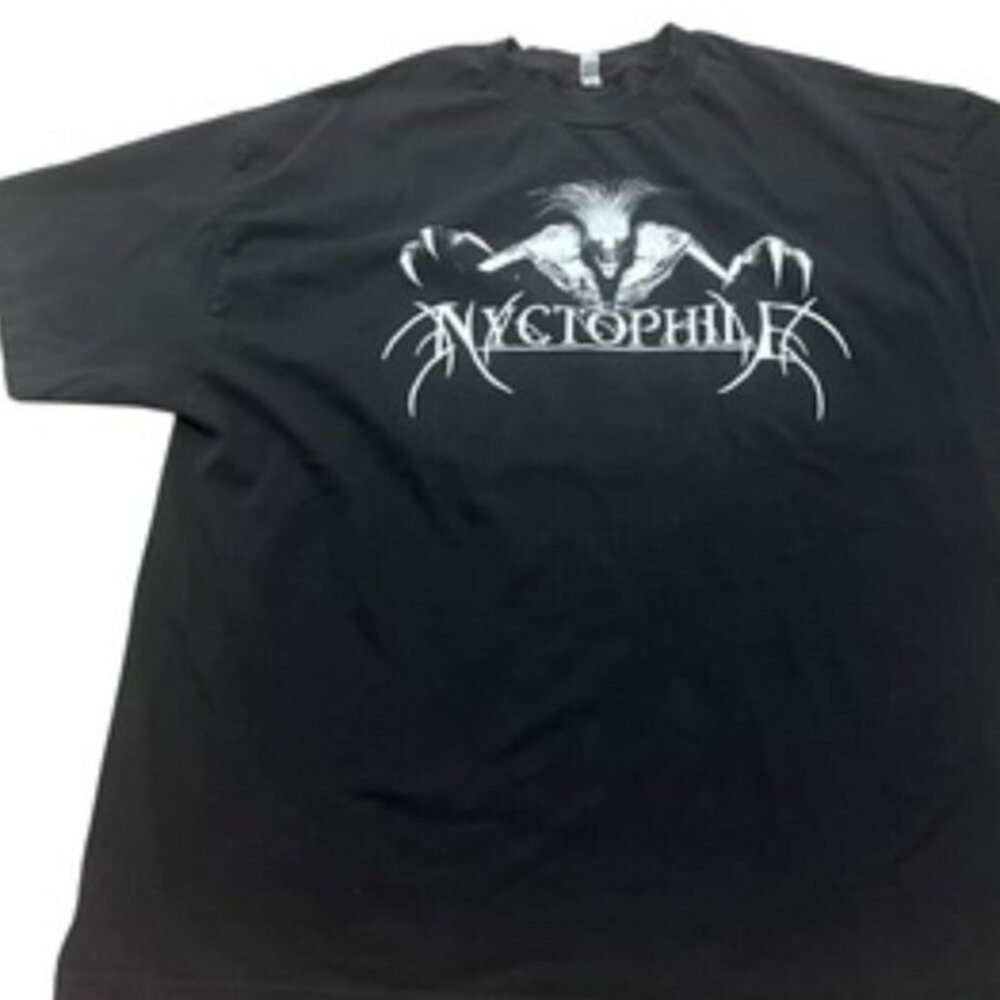 Nyctophile Band T-shirt Men’s‎ Size 2XL Black Short Sleeve